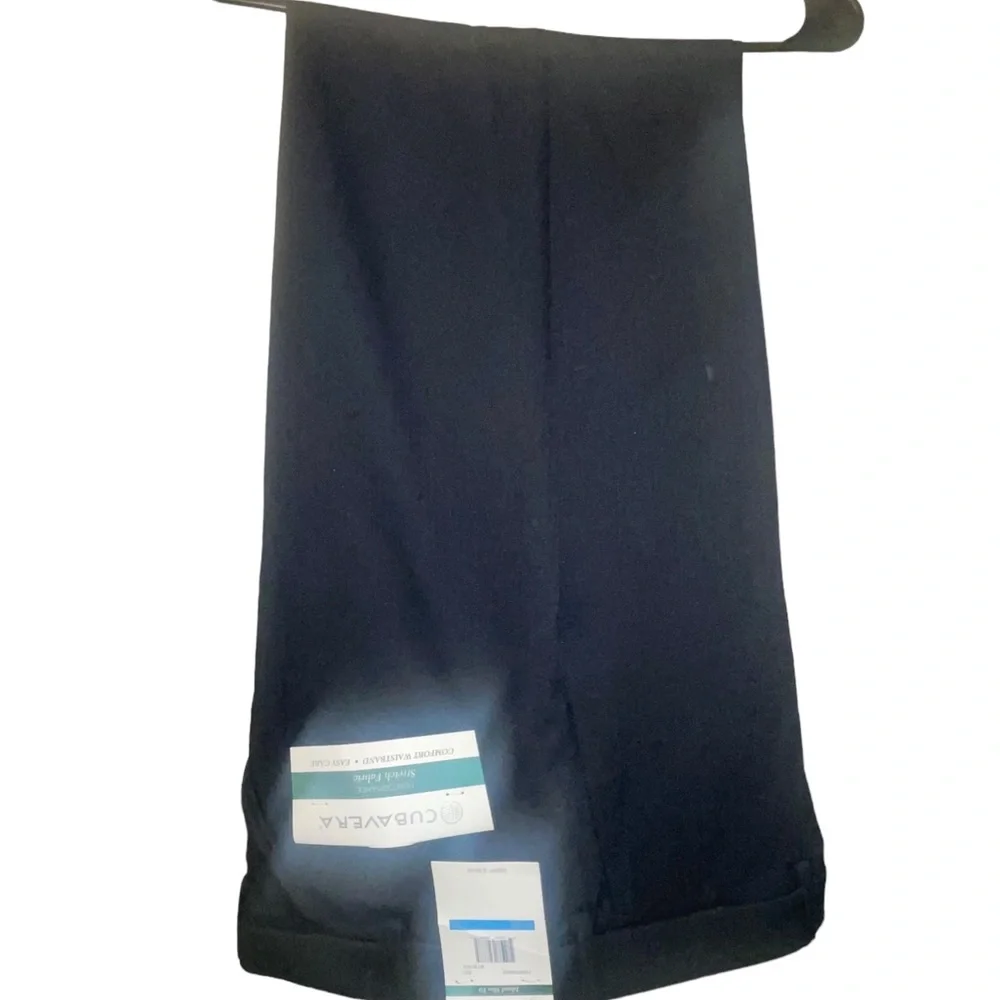 Men’s Cubavera Dress Pants Island Slim Fit Size 36W 32L Jet Black NWT